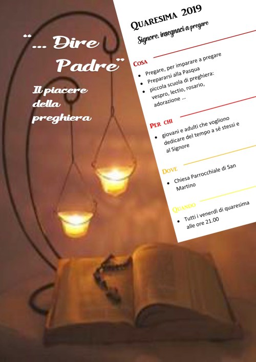 locandina preghiera venerdì quaresima 2019