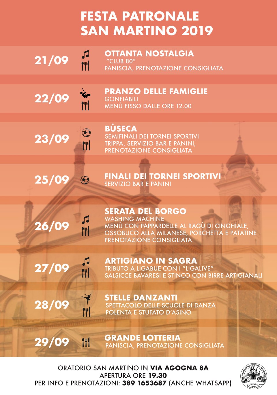 manifesto festa patronale san martino 2019