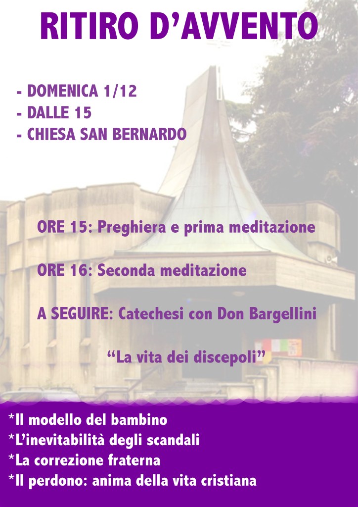 volantino ritiro avvento 2019