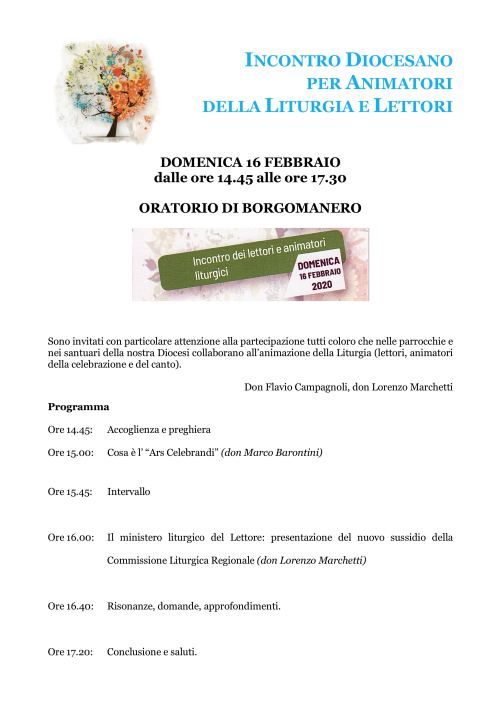 200216 incontro diocesano animatori liturgia lettori borgomanero