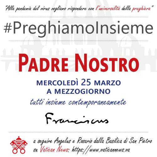 200325 preghiera padre nostro papa francesco coronavirus