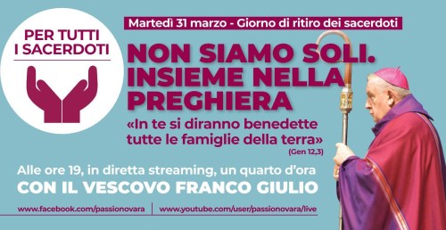 200331 banner giornata ritiro sacerdoti vescovo coronavirus
